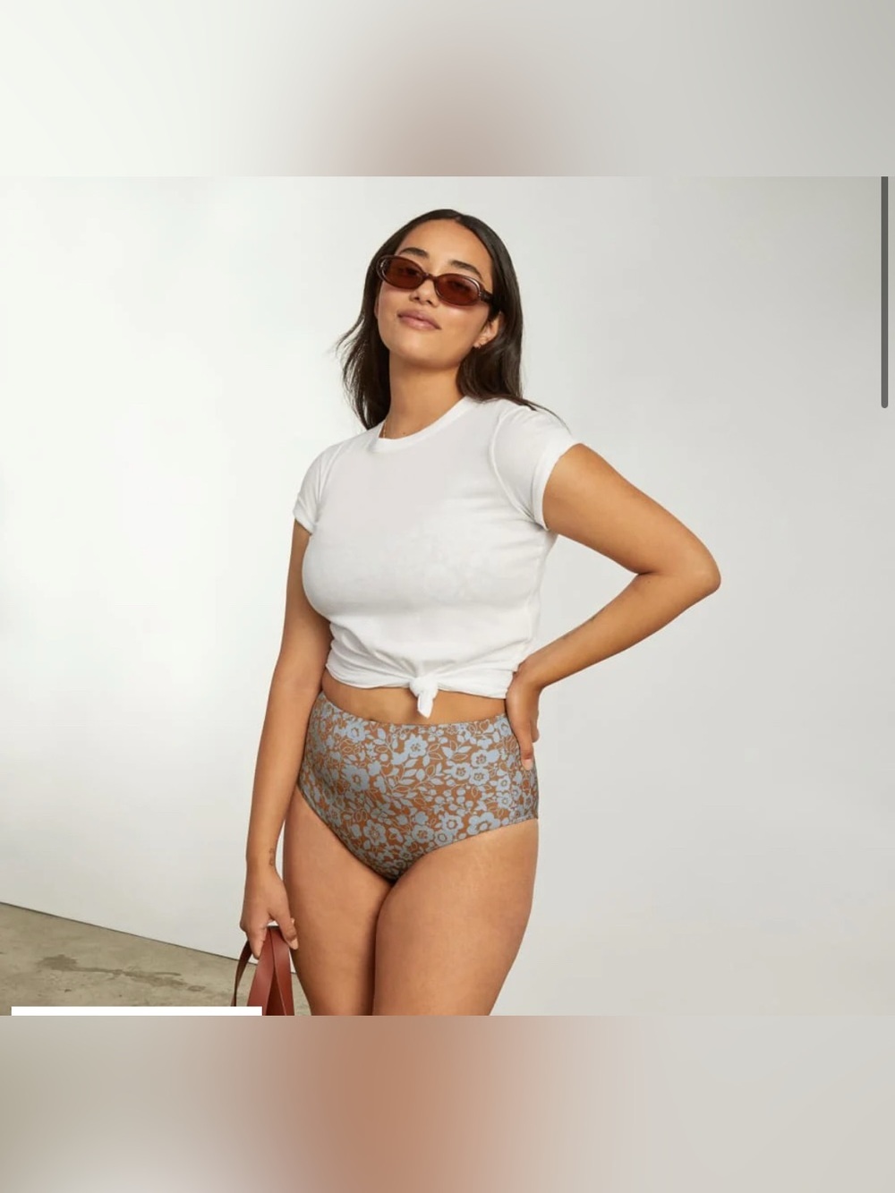 Everlane Swimwear High-Waist Floral Hipster Bikini Bottoms - Picture 5 of 12